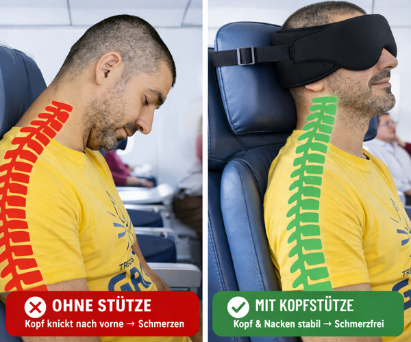 Traumhafte Schlafmaske für Reisen